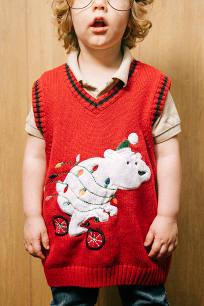 istock Cute Toddler In Christmas Sweater 1809937497