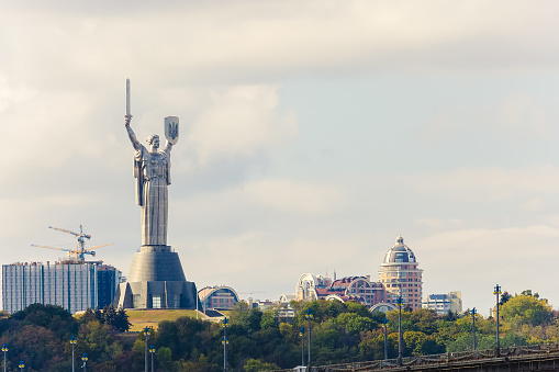 Mother Motherland statue devoted the Great Patriotic War in Kiev, Ukraine