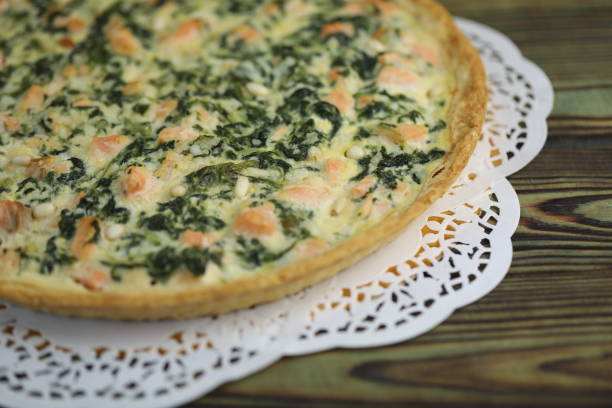 istock Quiche with salmon and pine nuts 1809993767