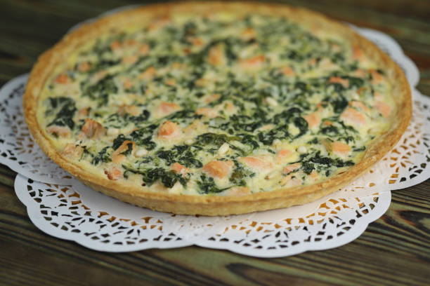 istock Quiche with salmon and pine nuts 1809994339