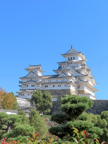 Himeji, Hyōgo Prefecture of Japan. Nov 21, 2023. The Himeji Castle a hilltop Japanese castle complex  an UNESCO World Heritage Site.