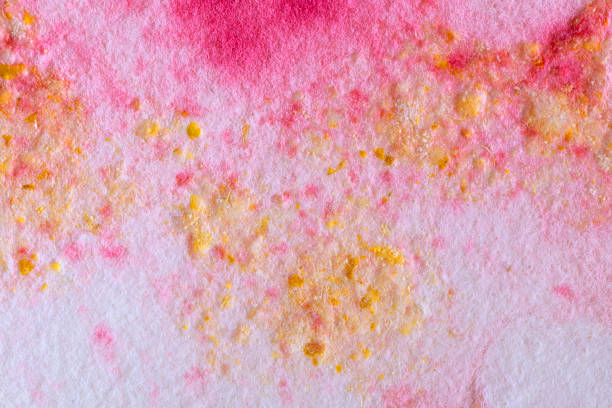 istock Handmade beautiful cotton paper with orange pulp for scrapbook 1810039983