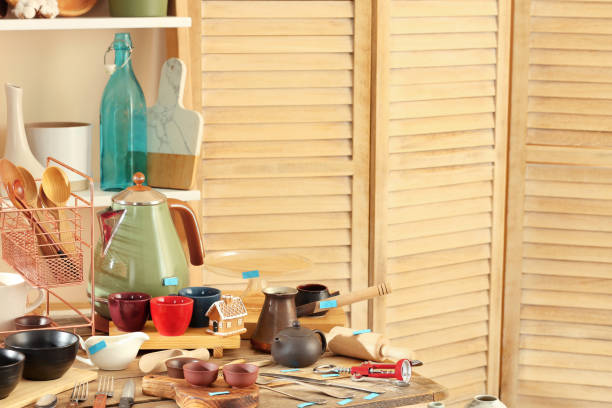 istock Many different cooking utensils in room, space for text. Garage sale 1810121004