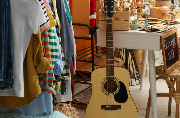istock Many different items in room. Garage sale 1810121005
