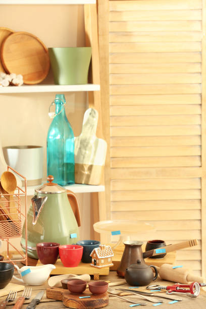 istock Many different cooking utensils in room. Garage sale 1810121521