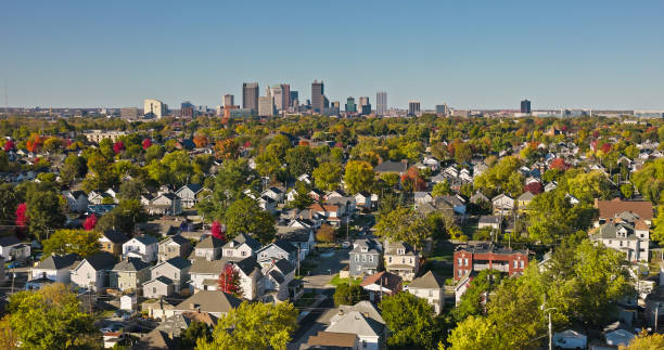 istock High Angle View of Downtown Columbus Skyline on Clear Day 1810151493