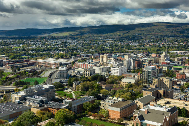 istock Aerial Cityscape of Scranton, PA on a Cloudy Day 1810169921