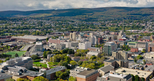 istock Drone Shot of Scranton, PA on a Sunny Day in Fall 1810169938