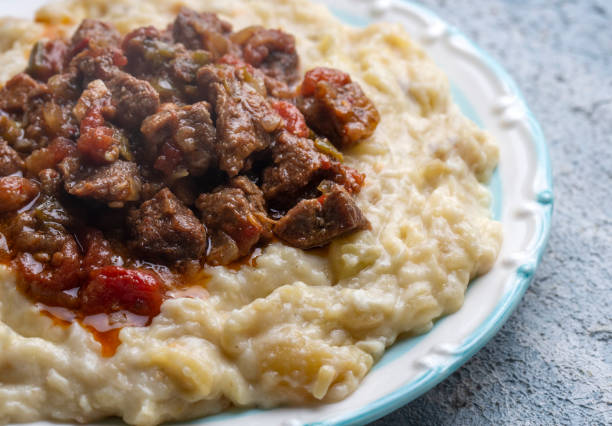 istock Turkish Food Hunkar Begendi made with Eggplant and Meat. 1810216202