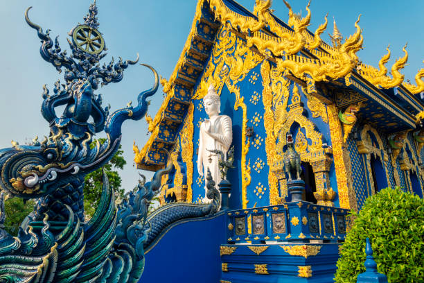Free picture: Wat Rong Suea Ten or the Blue Temple with a neo ...