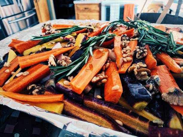 Fresh Fall Root Vegetables stock photo