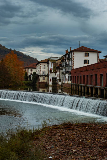 Rustic homes encircle Elizondo reservoir.