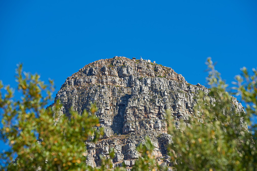 Rocky hill in Chatyr-Dag mountain massif, crimea