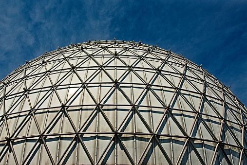 Ontario Place Dome is located on an artificial landscaped island just off-shore in Lake Ontario, south of Exhibition Place, and southwest of Downtown Toronto.