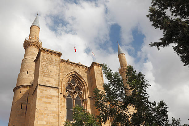istock Selimiye Mosque facade against cloudy sky Nikosia Cyprus 181045698