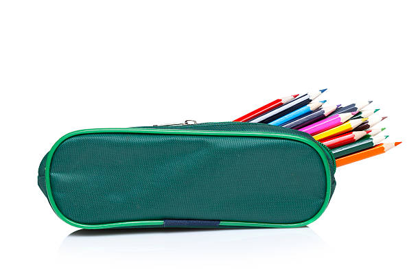 istock pencil case with color pencils 181045752