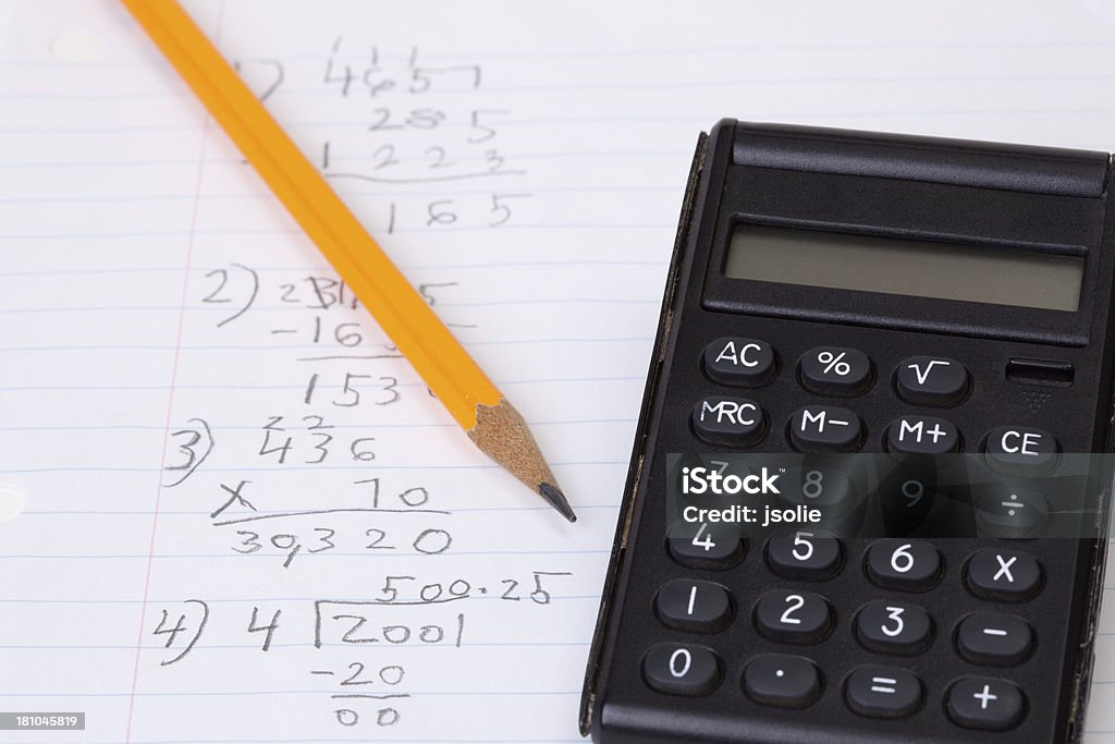 수학 홈워크 - 로열티 프리 수학 스톡 사진