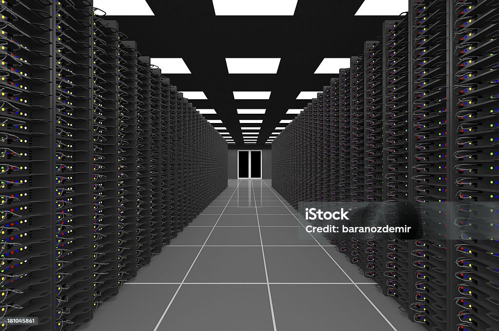 Hi-Tech Data Center Hi-Tech server room interior Backup Stock Photo