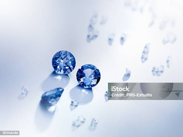 Gemstone Background Stock Photo - Download Image Now - Sapphire, Diamond - Gemstone, Blue