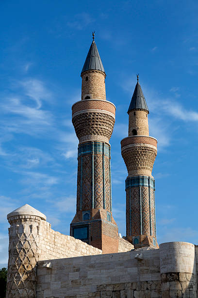 istock Twin minarets Cifte Minare Madressa 181046618