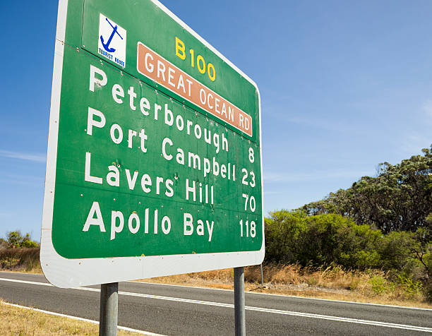 istock Great Ocean Road Tourist Route Sign 181046659