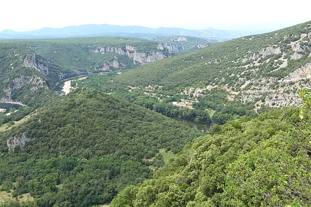 Beautiful canyon of the Ardeche.