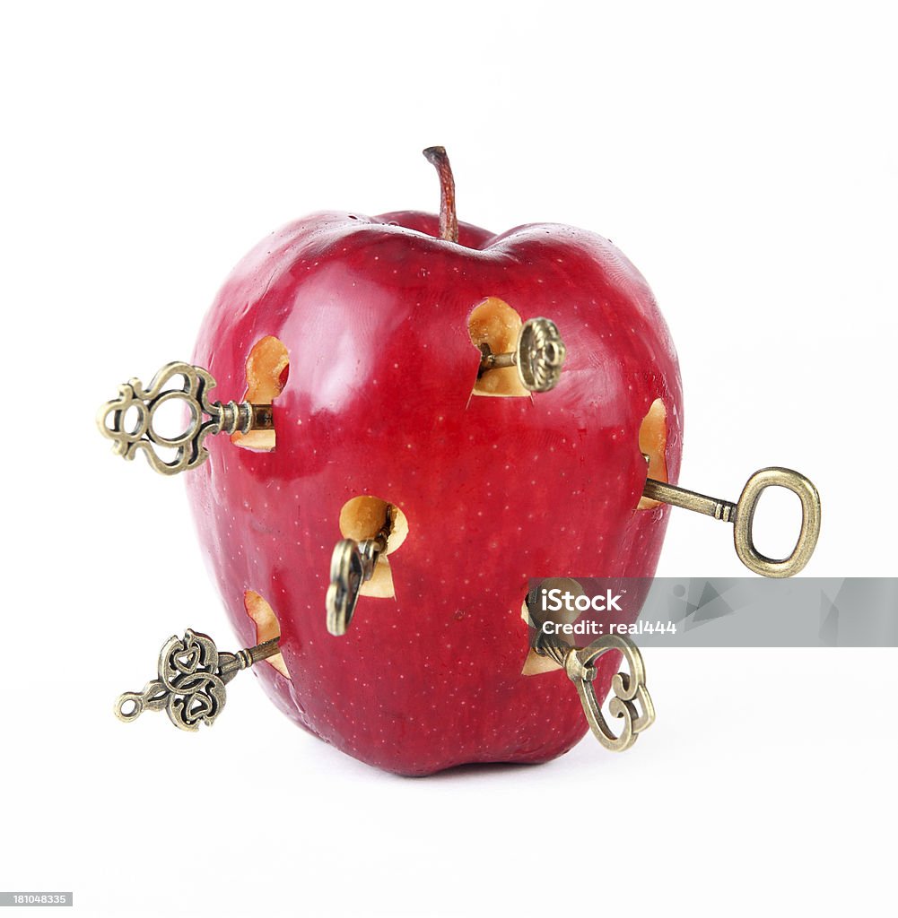 apple und Schlüssel - Lizenzfrei Apfel Stock-Foto
