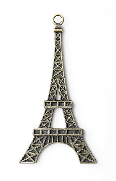 эйфелева башня статуя, изолированные - paris france eiffel tower architecture france стоковые фото и изображения