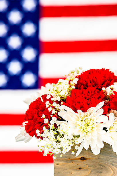 istock Patriotic Flower Arrangement for July 4th 181048517