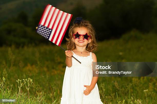 Patriotic Toddler Stock Photo - Download Image Now - Blue, Child, Red