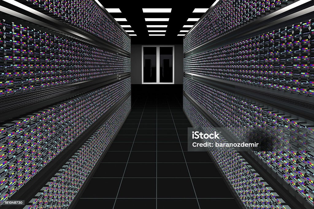 ハイテクデータセンター - 3Dのロイヤリティフリーストックフォト