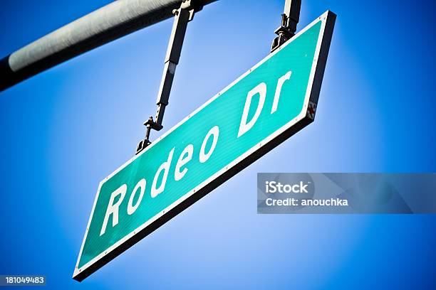 Rodeo Drive Sign Beverly Hills Stock Photo - Download Image Now - Beverly Hills - California, California, City Of Los Angeles