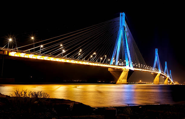 istock Rion-Antirion bridge at night 181049640