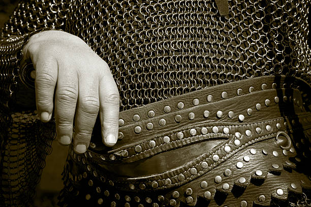 istock Man wearing a metal cloths, 181049942