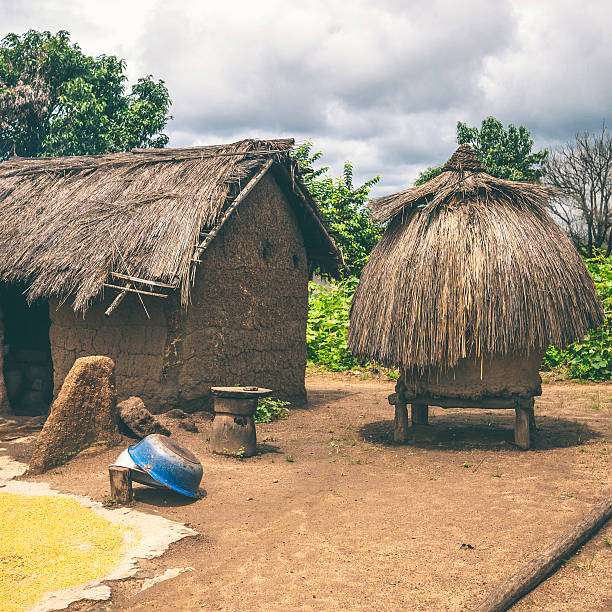 istock Traditional african houses. 181050129