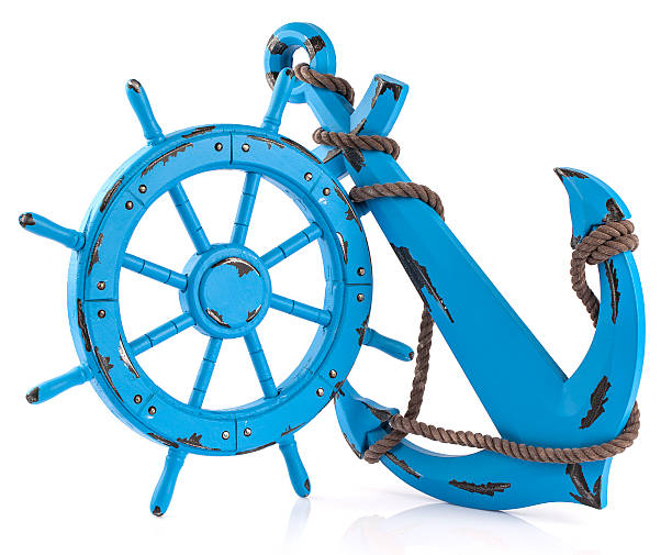 Boat Steering Wheel and Anchor
