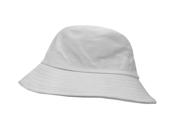 istock white bucket hat Isolated on a white background 1810510675