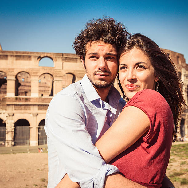 istock couple of lover at coliseum 181051180