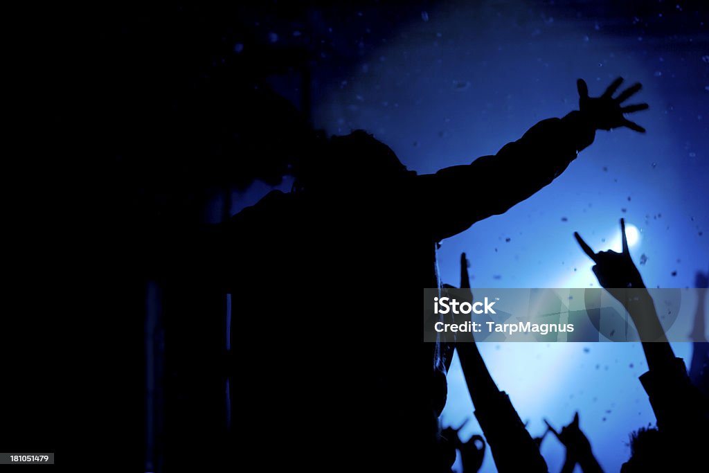 청중 있는 음악 콘서트 - 로열티 프리 검은색 스톡 사진