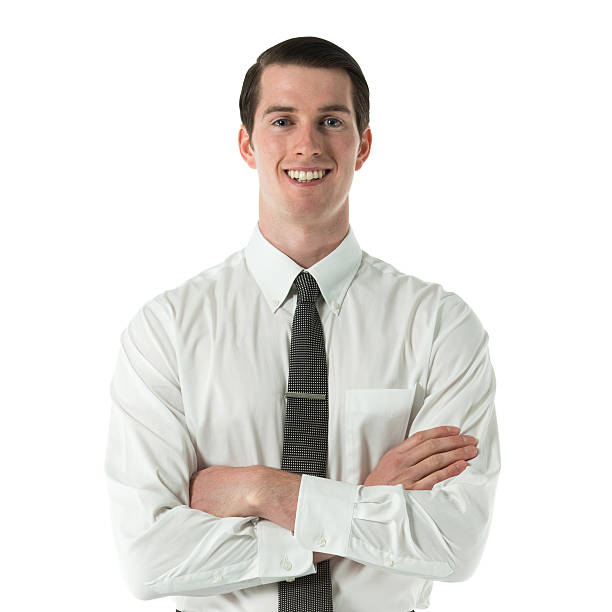 istock Smiling businessman standing with his arms crossed 181052044