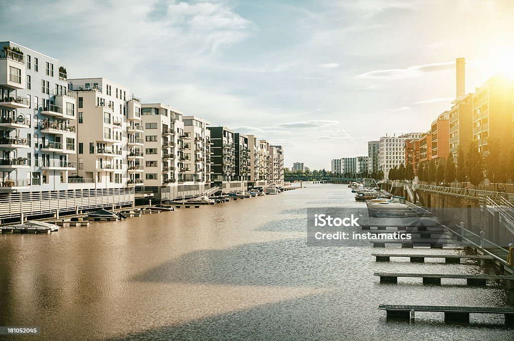 Modernos edificios del Westhafen en Frankfurt del Main - Foto de stock de Fráncfort - Meno libre de derechos