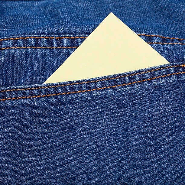 注意とジーンズ - pocket inside of jeans empty ストックフォトと画像