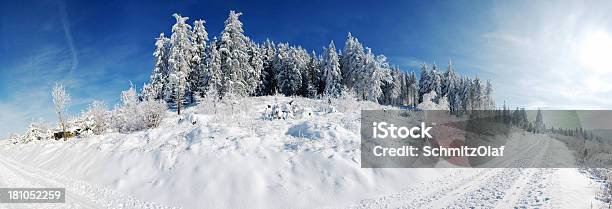 Panorama Z Sunny Winterday Z Krzyż Kraju Tor - zdjęcia stockowe i więcej obrazów Bez ludzi - Bez ludzi, Biały, Chłodny