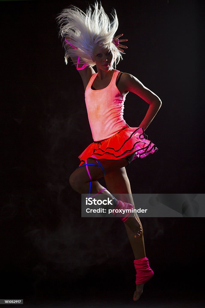 Bailarín de luz negra - Foto de stock de 20 a 29 años libre de derechos