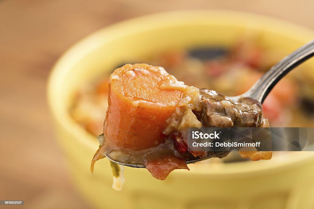 Lanche saudável sopa de carne - Foto de stock de Aipo royalty-free