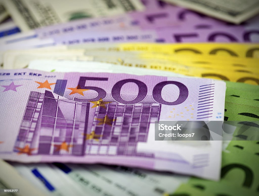 유로 Banknotes - 로열티 프리 0명 스톡 사진