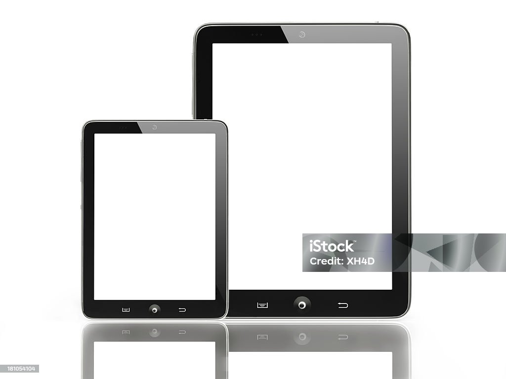 Dois tablet digital com recorte caminhos - Foto de stock de Caderno de Anotação royalty-free