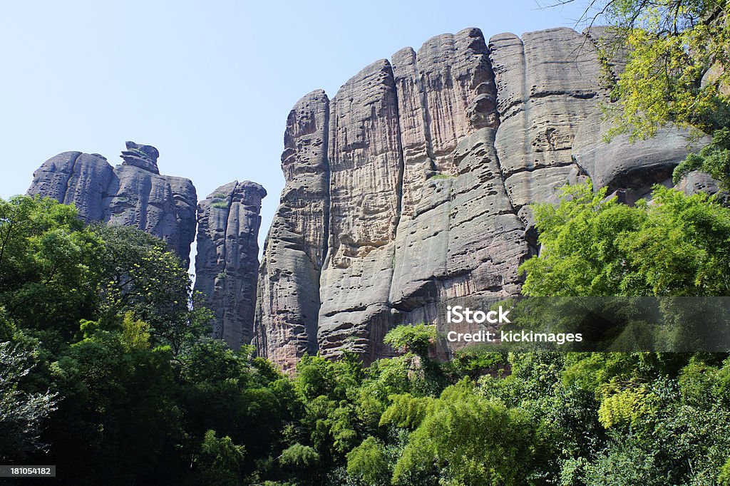 Montanhas Huangshan - Foto de stock de Alto - Descrição Geral royalty-free