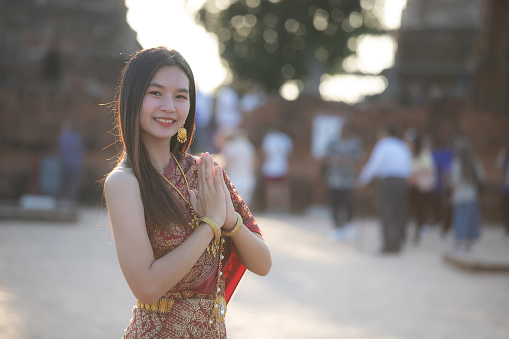 BeautifulAsian Woman of the traditional Thai style
