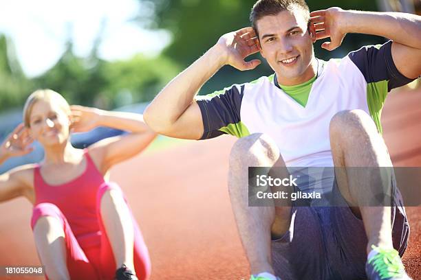 Abs Workout Stock Photo - Download Image Now - 25-29 Years, Abdominal Muscle, Adult